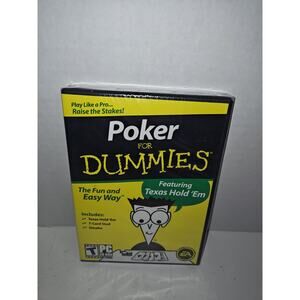 Poker For Dummies DVD Video Play Like A Pro Texas Hold 'Em Omaha 7 Card Stud New